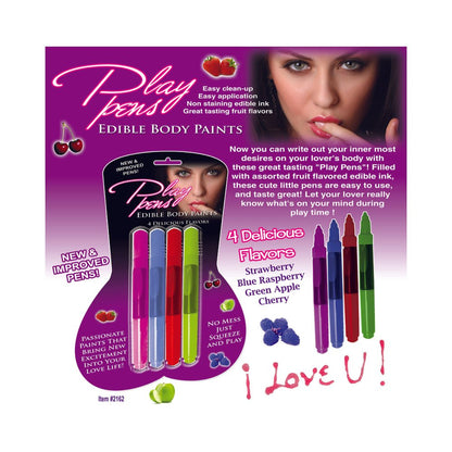 Play Pen Edible Body Paints 4 Pack-Hott Products-Sexual Toys®