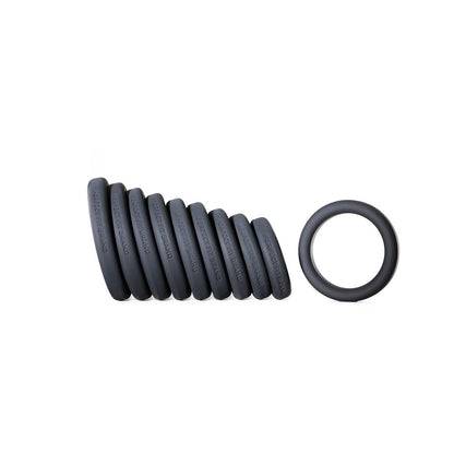 Play Zone Kit Black 9 Rings and Storage Cone-blank-Sexual Toys®