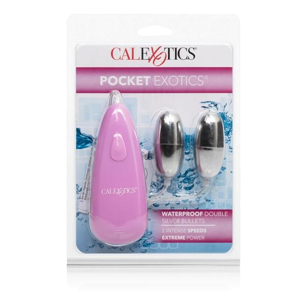 Pocket Exotics Double Silver Bullet Vibrator Waterproof-Pocket Exotics-Sexual Toys®