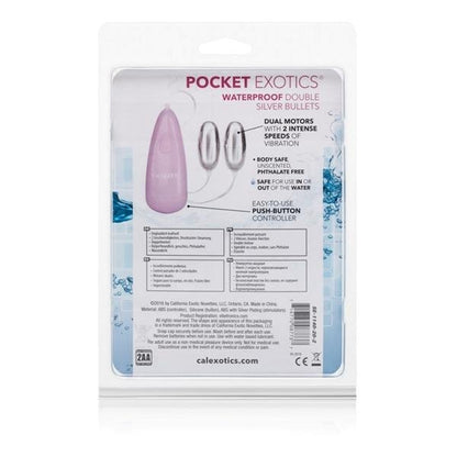 Pocket Exotics Double Silver Bullet Vibrator Waterproof-Pocket Exotics-Sexual Toys®