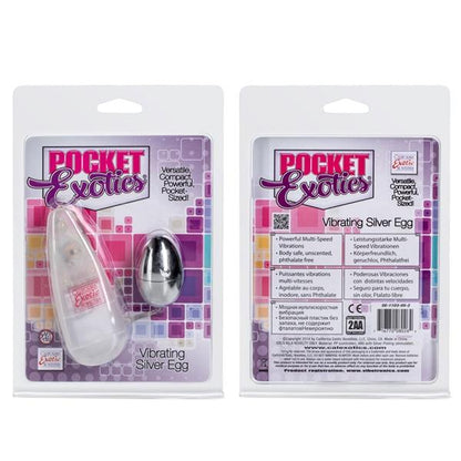 Pocket Exotics Vibrating Silver Egg-Pocket Exotics-Sexual Toys®