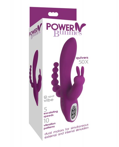 Power Bunnies Quivers G-spot Vibe - Purple-Power Bunnies-Sexual Toys®