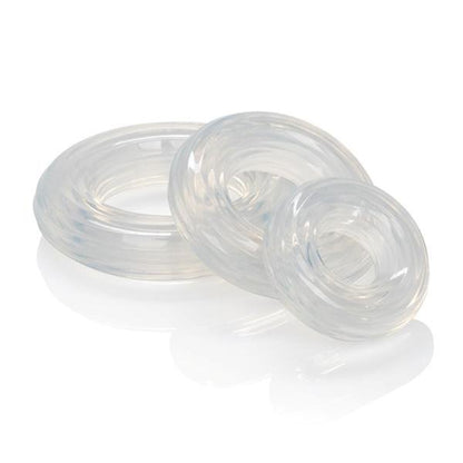 Premium Silicone Ring Set Clear Pack Of 3-Cal Exotics-Sexual Toys®