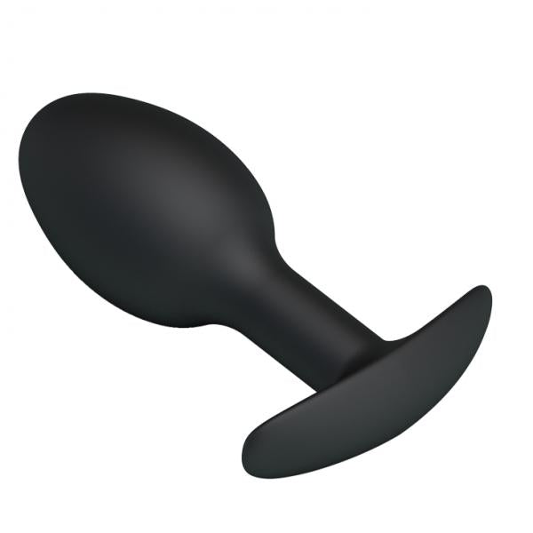 Pretty Love 3.34 inches Silicone Anal Plug with Ball Black-Pretty Love-Sexual Toys®
