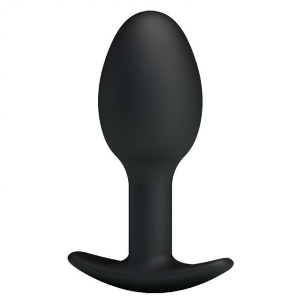 Pretty Love 3.34 inches Silicone Anal Plug with Ball Black-Pretty Love-Sexual Toys®
