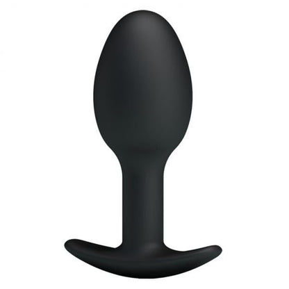 Pretty Love 3.34 inches Silicone Anal Plug with Ball Black-Pretty Love-Sexual Toys®