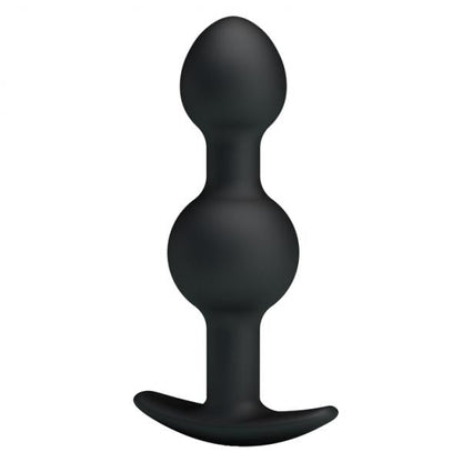 Pretty Love 4.05 inches Silicone Anal Plug with Ball Black-Pretty Love-Sexual Toys®