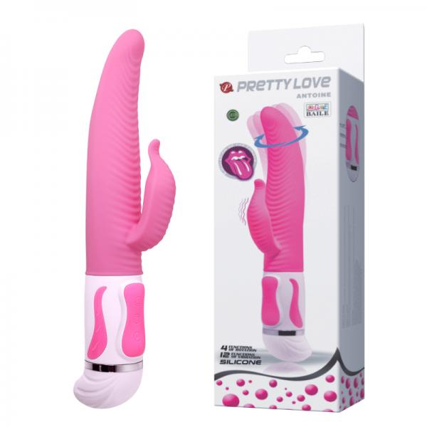 Pretty Love Antoine Twisting Rabbit Vibrator Pink-Pretty Love-Sexual Toys®