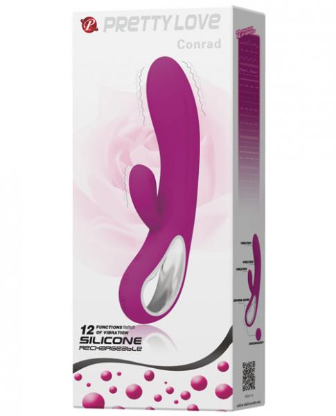 Pretty Love Conrad Rabbit Vibrator with Handle 12 Functions Fuchsia-Pretty Love-Sexual Toys®
