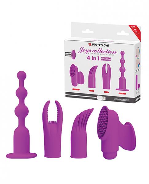 Pretty Love Joys 4 In 1 Kit Bullet Vibrator with Attachments-Pretty Love-Sexual Toys®