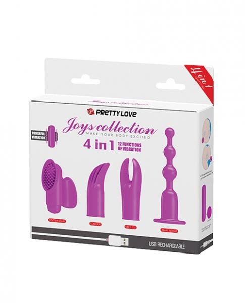 Pretty Love Joys 4 In 1 Kit Bullet Vibrator with Attachments-Pretty Love-Sexual Toys®