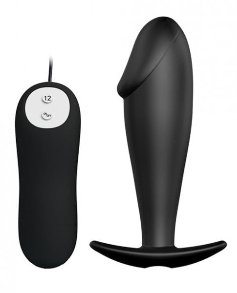 Pretty Love Vibrating Penis Shaped Butt Plug Black-Pretty Love-Sexual Toys®