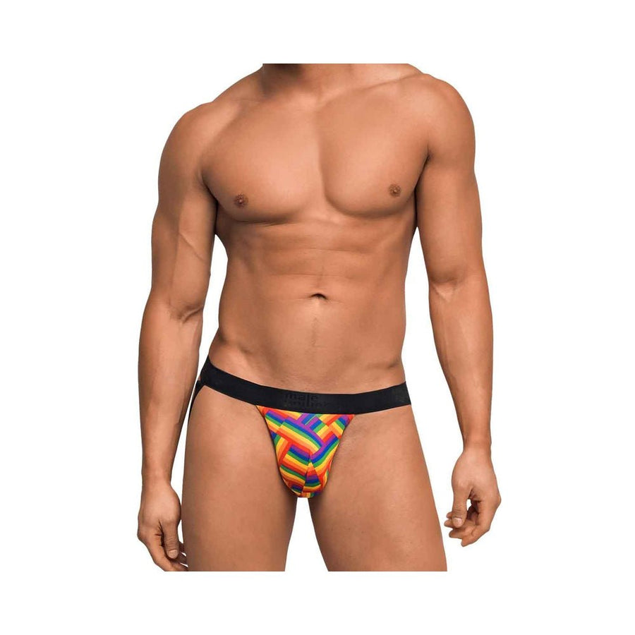 Pride Fest Contoured Pouch Jock Strap Rainbow S/M-Male Power-Sexual Toys®