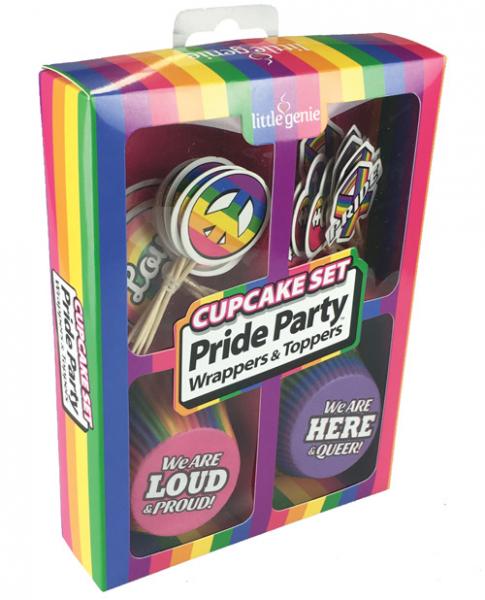 Pride Party Cupcake Set 24 Wrappers &amp; Toppers-blank-Sexual Toys®