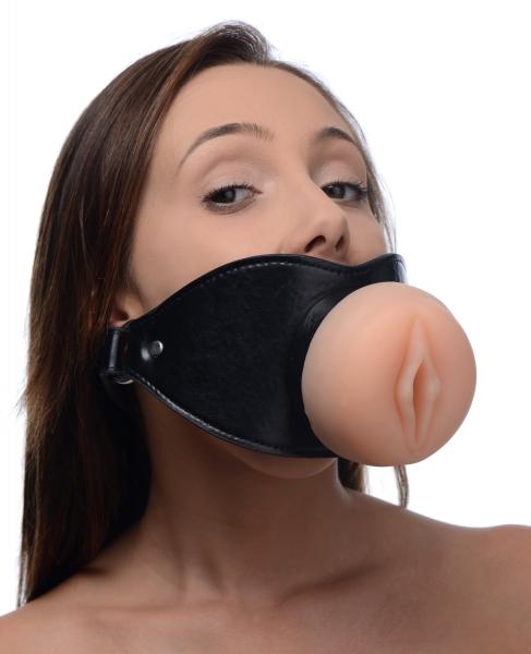Pussy Face Oral Sex Mouth Gag Black-Master Series-Sexual Toys®