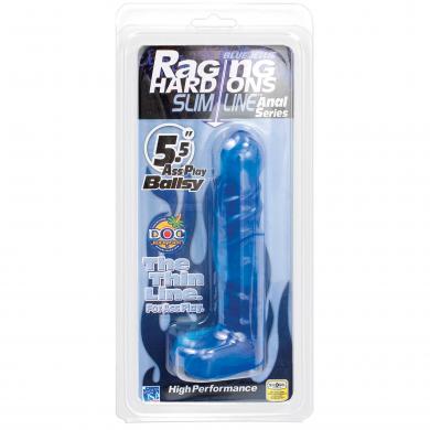 Raging Hard On 5.5 Blue Jelly-Doc Johnson-Sexual Toys®