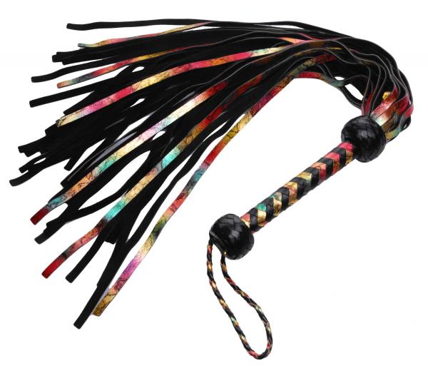 Rainbow Lambskin Leather Flogger-Strict Leather-Sexual Toys®