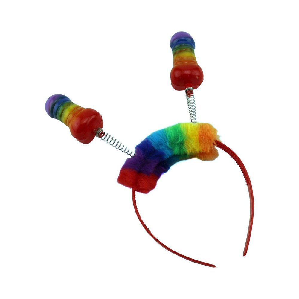 Rainbow Pecker Bopper Head Band O/S-Hott Products-Sexual Toys®