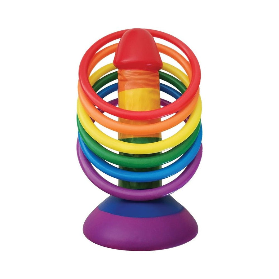 Rainbow Pecker Party Ring Toss Game 6 Rings-Hott Products-Sexual Toys®