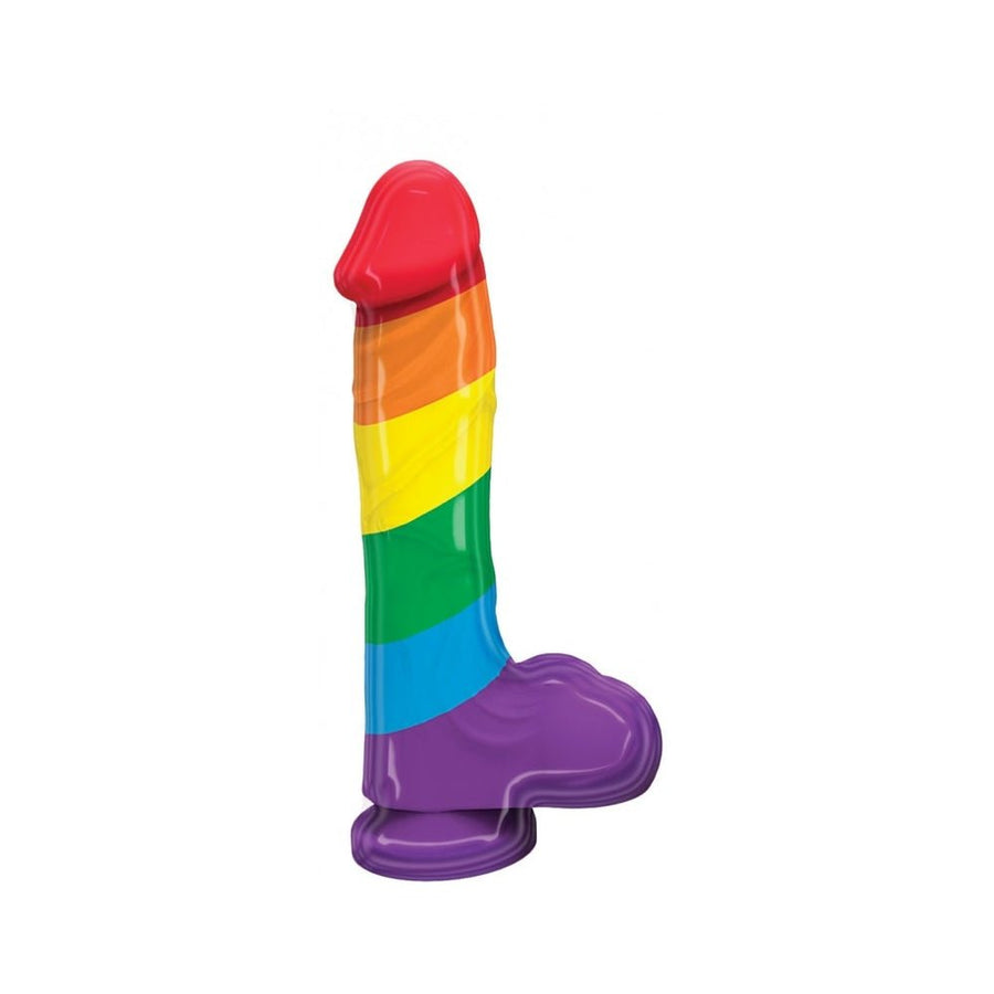 Rainbow Pumped Silicone Dildo 9.4 inches-Hott Products-Sexual Toys®