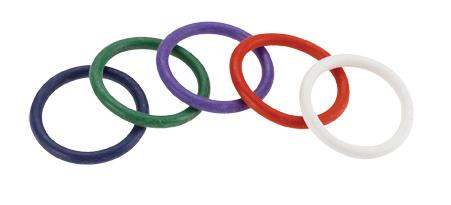 Rainbow Rubber C Ring 5 Per Set 1.5 Inch-blank-Sexual Toys®