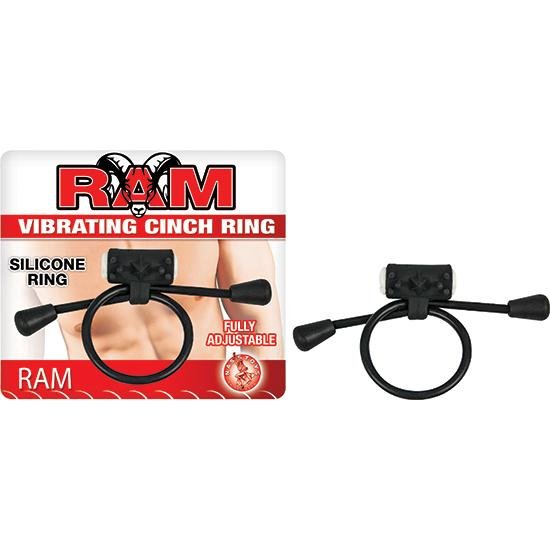 Ram Vibrating Cinch Ring Black-RAM-Sexual Toys®