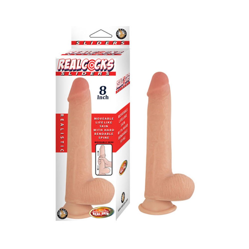 Realcocks Sliders 8 inches Realistic Dildo Beige-Nasstoys-Sexual Toys®