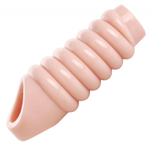 Really Ample Ribbed Penis Enhancer Sheath Beige-Size Matters-Sexual Toys®