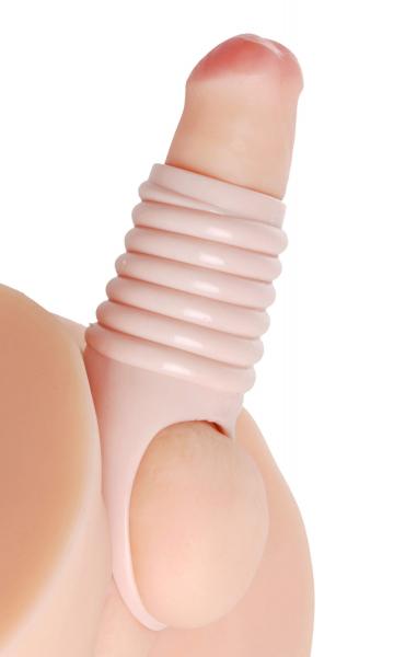 Really Ample Ribbed Penis Enhancer Sheath Beige-Size Matters-Sexual Toys®