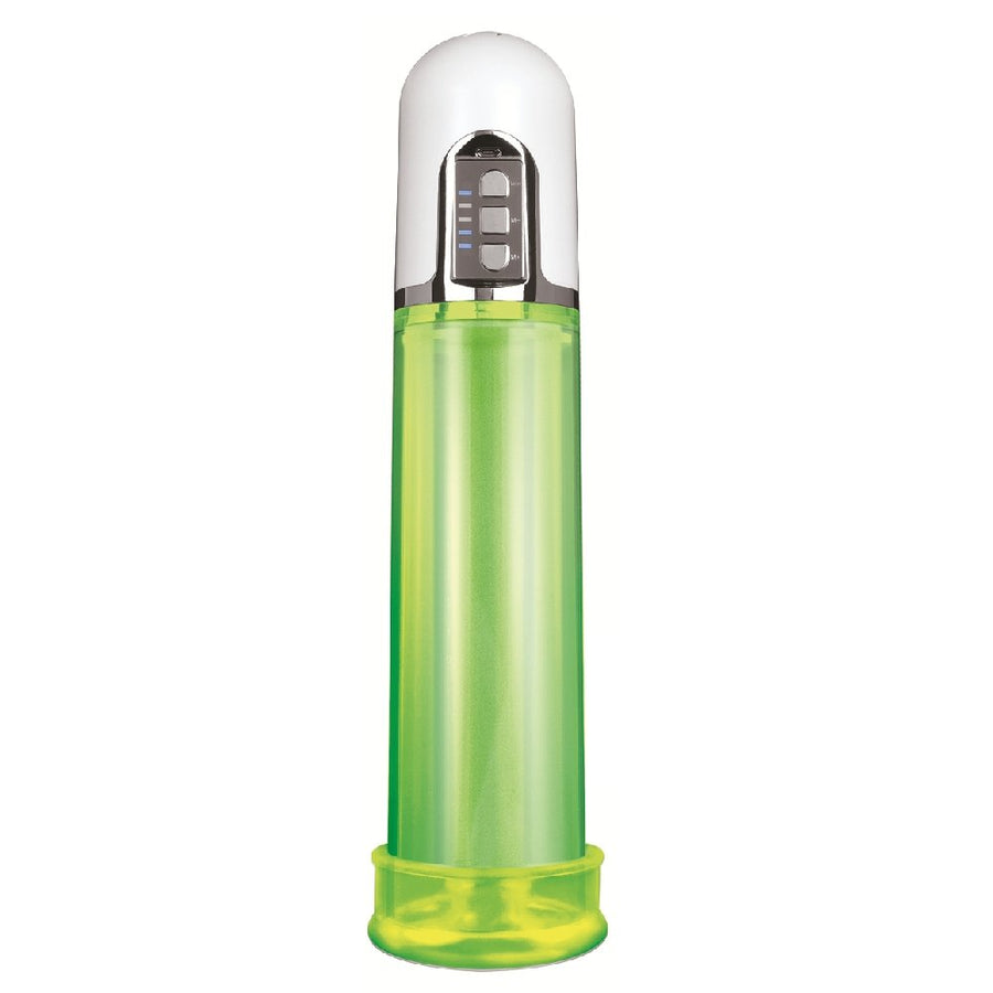 Rechargeable Green Electric Pump With C Ring And Extra Gasket-blank-Sexual Toys®