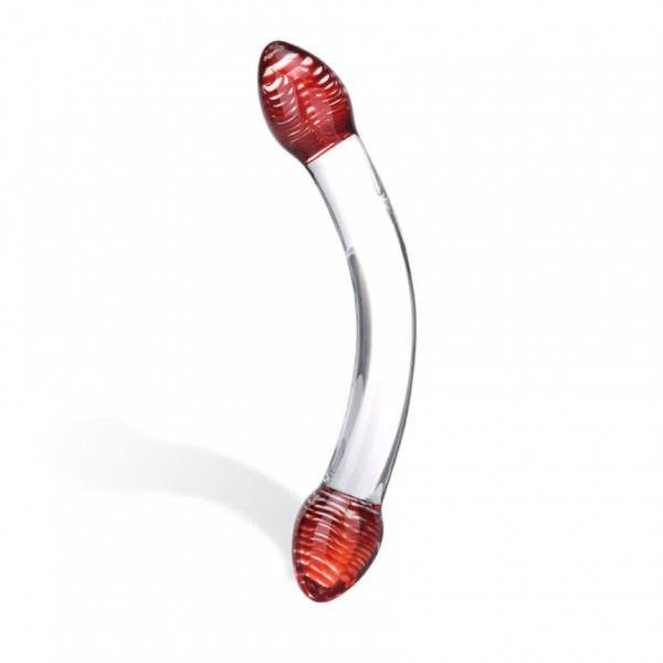 Red Head Glass Double Dildo-blank-Sexual Toys®