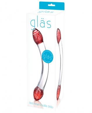 Red Head Glass Double Dildo-blank-Sexual Toys®