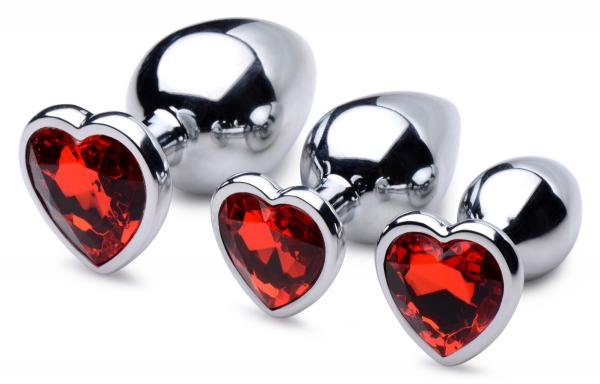 Red Heart Gem Anal Plug Set-Booty Sparks-Sexual Toys®