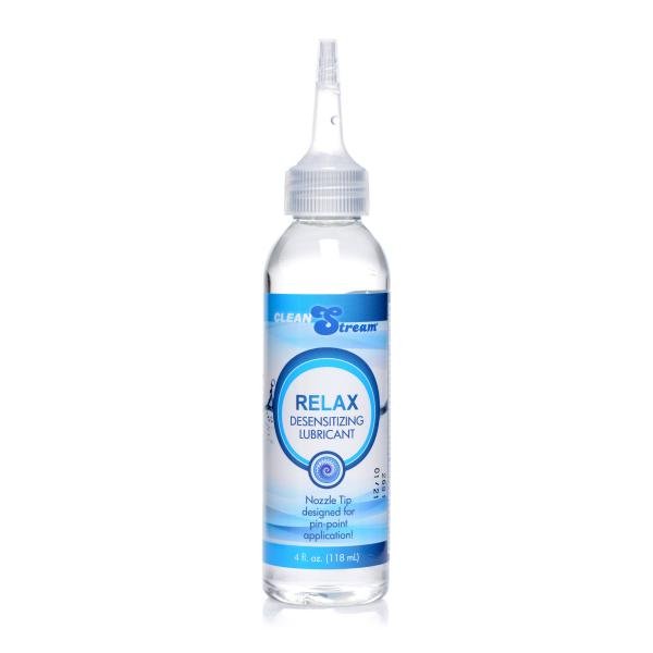 Relax Desensitizing Lubricant With Nozzle Tip - 4 Oz.-Clean Stream-Sexual Toys®