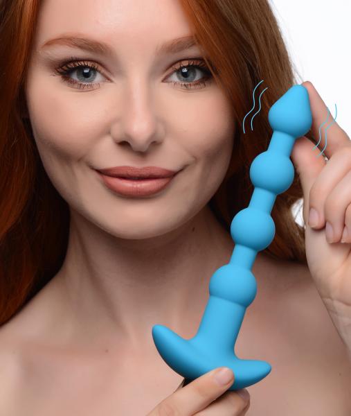 Remote Control Vibrating Silicone Anal Beads - Blue-Bang-Sexual Toys®