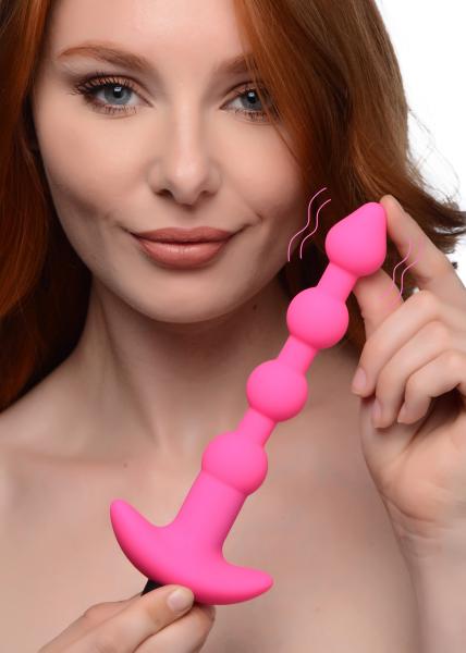 Remote Control Vibrating Silicone Anal Beads - Pink-Bang-Sexual Toys®