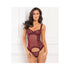 Rene Rofe Grand Finale 2 Piece Ruffle Teddy Burgundy S/M-Rene Rofe-Sexual Toys®