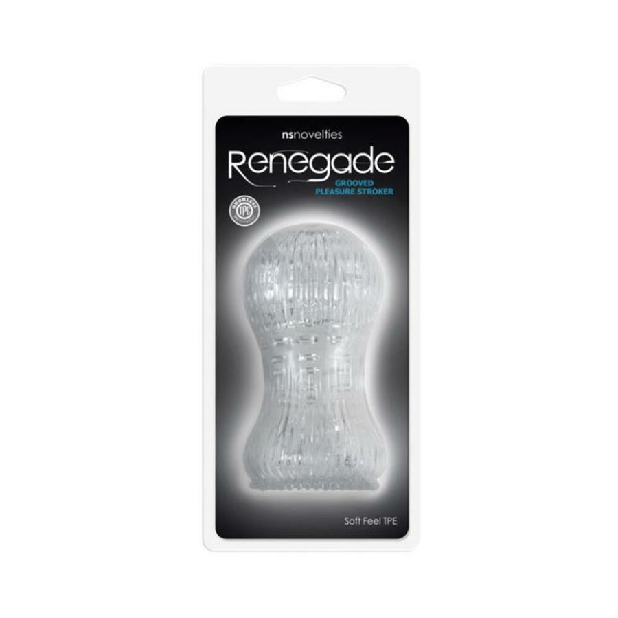 Renegade Grooved Pleasure Stroker Clear-NS Novelties-Sexual Toys®