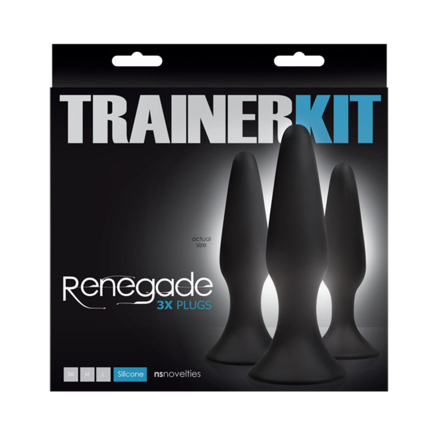 Renegade Sliders Trainer Kit 3 Plugs Black-NS Novelties-Sexual Toys®