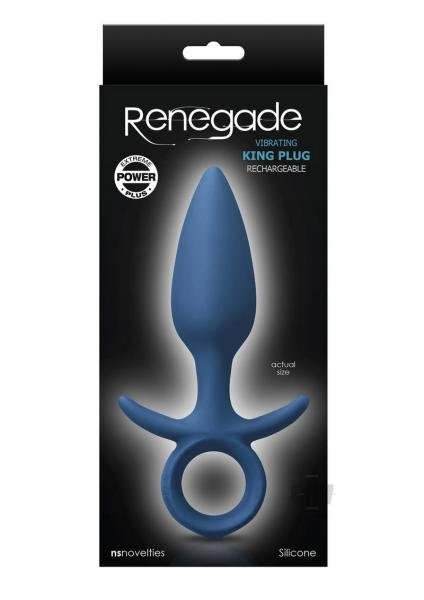 Renegade Vibrating King Plug Medium Blue-NS Novelties-Sexual Toys®