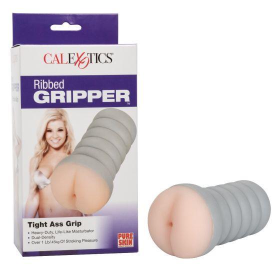 Ribbed Gripper Tight Ass Ivory Beige Stroker-Cal Exotics-Sexual Toys®