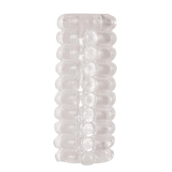 Ribbed Reversible Masturbation Stroker Clear-blank-Sexual Toys®