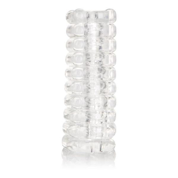 Ribbed Reversible Masturbation Stroker Clear-blank-Sexual Toys®