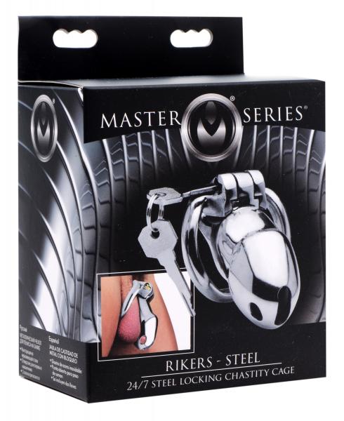 Rikers 24-7 Stainless Steel Locking Chastity Cage-Master Series-Sexual Toys®