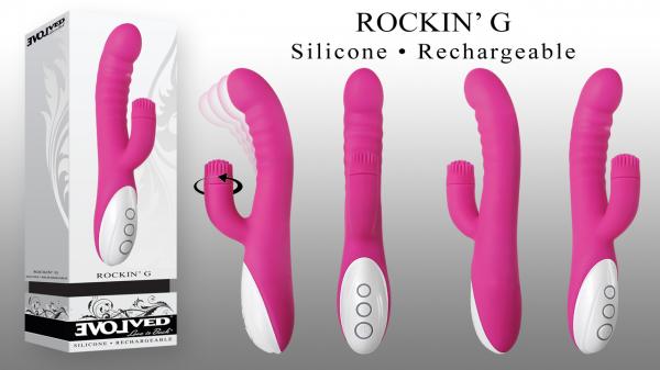 Rockin G Rabbit Vibrator Pink-Evolved Love Is Back-Sexual Toys®