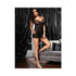 Rose Lace Flare Chemise O/S Black-blank-Sexual Toys®