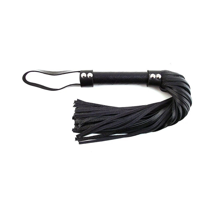 Rouge Short Leather Flogger Black-blank-Sexual Toys®