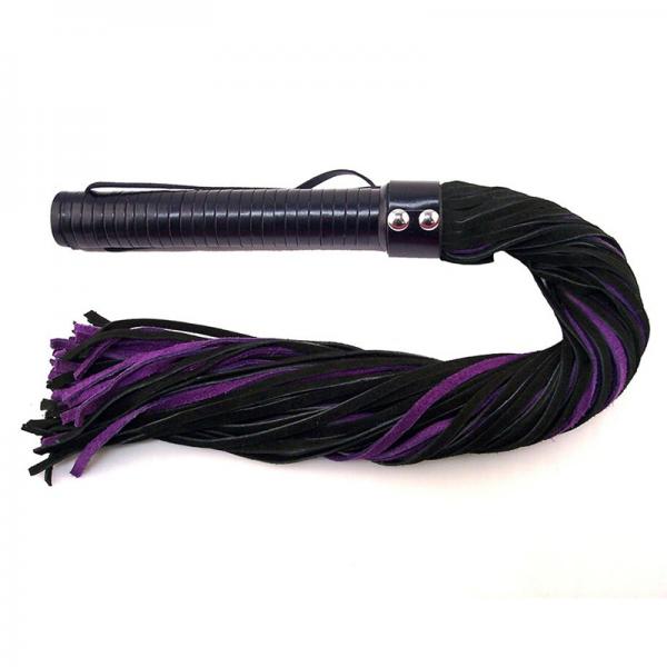 Rouge Suede Flogger Black/purple-blank-Sexual Toys®