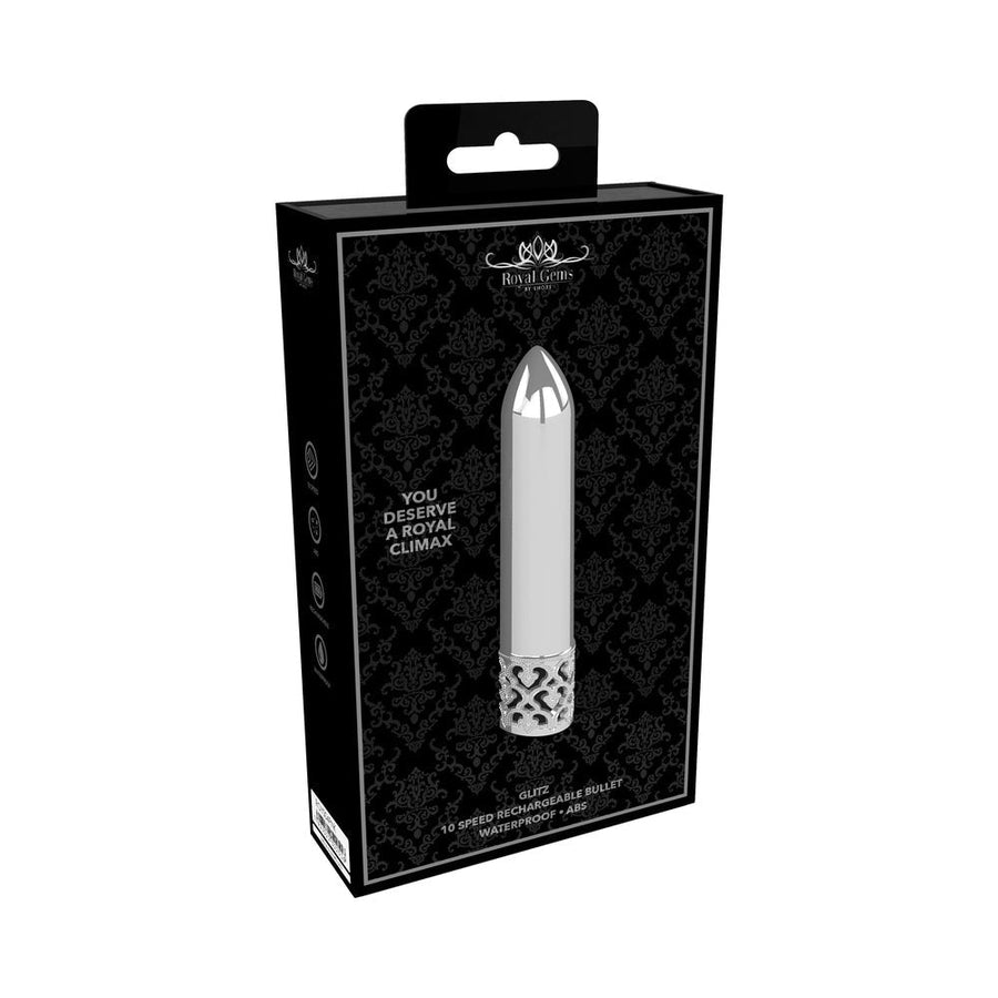 Royal Gems Glitz Rechargeable Bullet Silver-Shots-Sexual Toys®