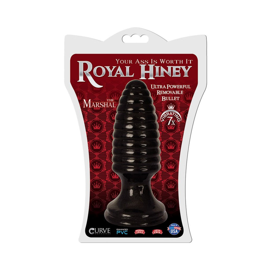 Royal Hiney Red The Marshal Black Butt Plug-Curve-Sexual Toys®